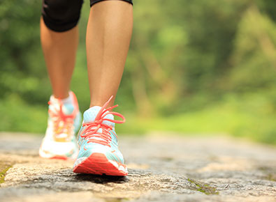 woman jogging outside